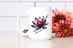Glossy Magnolia Watercolor Clipart Product Image 2