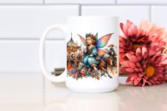 Colorful Baby Fairy with Medieval Festival, PNG Product Image 2