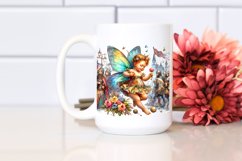 Colorful Baby Fairy with Medieval Festival, PNG Product Image 2
