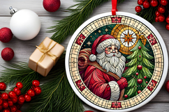 Round Christmass Ornament PNG Product Image 2