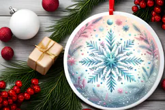 Round Christmass Ornament PNG Product Image 2