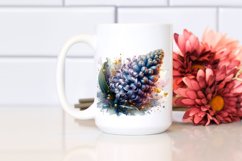 Hyacinth Watercolor Abstract Clipart Product Image 2