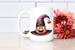 Funny Watercolor Halloween Hat | Clipart Product Image 2