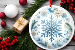 Round Christmass Ornament PNG Product Image 2