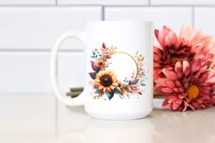 Colorful Small Sunflower | Sublimation | Clipart Product Image 2