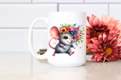 Funny Running Baby Mouse, Transparent PNG Product Image 2