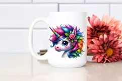 Funny Cute Unicorn, Transparent PNG Product Image 2