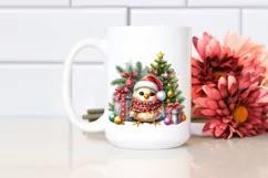 Funny Christmas Chicken Ornaments PNG Product Image 2