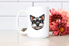 Crazy Miniature Schnauzer | Watercolor Clipart Product Image 2