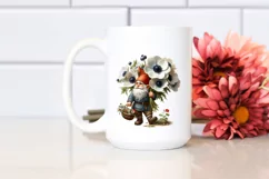 Digital Painting of Gnome with Anemone Bouquet Product Image 2