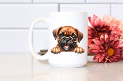Watercolor Bullmastiff Baby Smiling Clipart Product Image 2