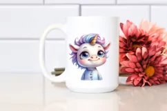 Funny Baby Face Highland Cow PNG Product Image 2