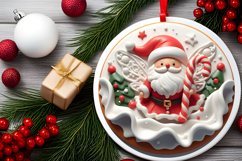 Round Christmass Ornament PNG Product Image 2