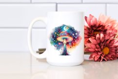 Magical Celestial Astral Mushroom Clipart Product Image 2