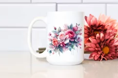 Colorful Pink Roses, Transparent PNG Product Image 2