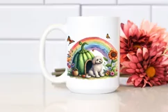 Dog House Rainbow Butterfly | Sublimation Clipart Product Image 2