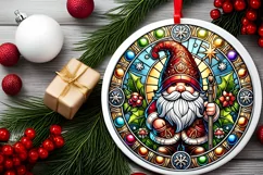 Round Christmas Ornament Sublimation|Clipart Product Image 1