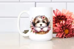 Baby Havanese Watercolor Clipart | Sublimation Product Image 2