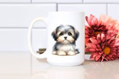 Baby Havanese Watercolor Clipart | Sublimation Product Image 2