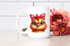 Funny Baby Rooster Portrait Clipart Product Image 2