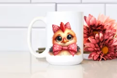 Funny Baby Rooster Portrait Clipart Product Image 2