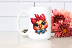 Funny Baby Rooster Portrait Clipart Product Image 2