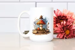 Mushroom Watercolor Splash PNG Product Image 2