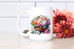 Colorful Jasmine Basket Clipart Product Image 2