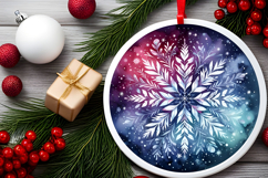 Round Christmass Ornament PNG Product Image 2