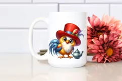 Watercolor Funny Rooster | Proud Clipart Product Image 2