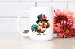 Watercolor Funny Rooster | Proud Clipart Product Image 2
