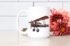 Rusted Biplane USA Flag | Clipart Product Image 2