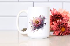 Abstract Watercolor Ranunculus | Clipart Product Image 2