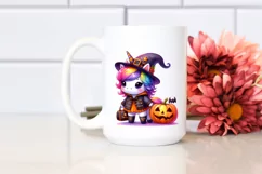 Halloween Baby Unicorn Drawing Clipart Product Image 2