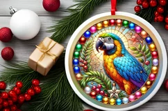 Round Christmas Ornament Sublimation|Clipart Product Image 1