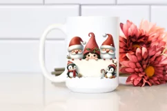Christmas Gnome and Friends Watercolor Art Product Image 2