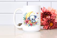 Sleeping Baby Koala Watercolor Design Product Image 2