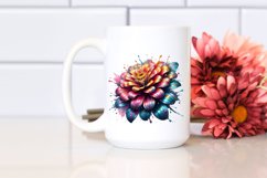 Abstract Shiny Zinnia | Clipart Product Image 2