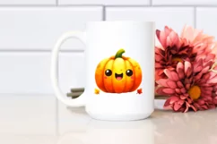 Funny Vibrant Pumpkin Cute | Clipart Product Image 2