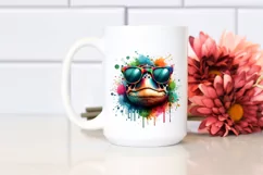 Colorful Turtle with Paint-like Colors | Clipart Product Image 2