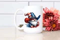 Detailed Patriotic Cowboy Gnome Clipart Product Image 2