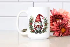 Detailed Watercolor Christmas Gnome Product Image 2