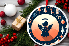 Round Christmass Ornament PNG Product Image 2