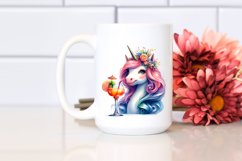 Colorful Baby Unicorn in Speakeasy, PNG Product Image 2