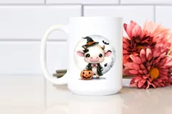 Watercolor Cow Portrait with Big Eyes, Transparent PNG Product Image 2