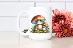 Mushroom Watercolor Splash PNG Product Image 2