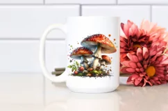 Mushroom Watercolor Splash PNG Product Image 2