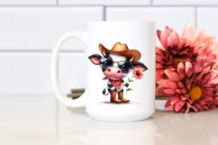 Fashionable Cow with Sunglasses | Sublimation | Clipart Product Image 2