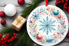 Round Christmas Ornament Sublimation|Clipart Product Image 2