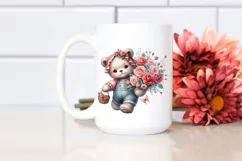 Detailed Whimsical Cute Baby Bear | Sublimation | Clipart Product Image 2